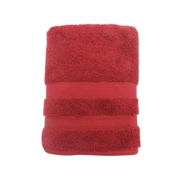 Prosop bumbac, 570 g, 100x150 cm, bordo