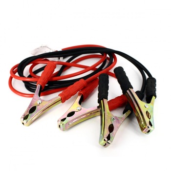 Cablu de pornire, Material conductor aluminiu cuprat, 200 A, 2,5m, rosu-negru Cablu de pornire, Material conductor aluminiu cuprat, 200 A, 2,5m, rosu-negru