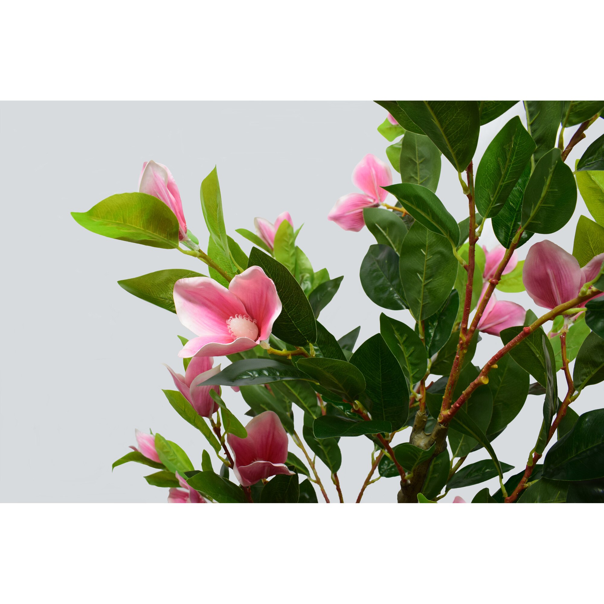 Copac artificial, Camelie cu ghiveci D3068, culoare roz, 180 cm - eMAG.ro