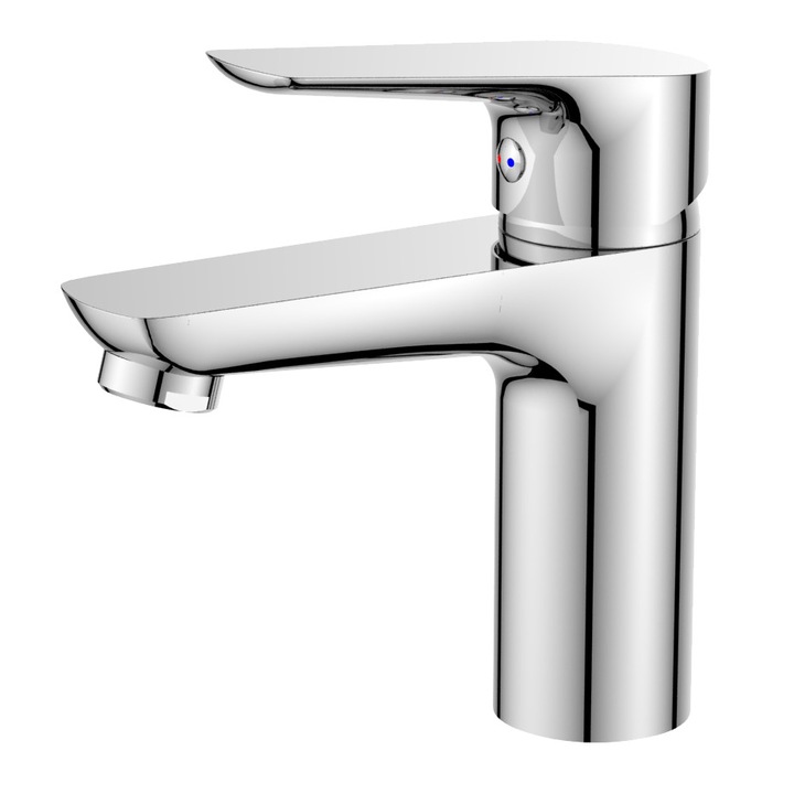 Pyramis LILE mosdó csaptelep, egykaros, kerámia tárcsás mechanizmus, krómozott felület, szürke