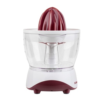 Storcator citrice Scarlett SC-JE50C06, 0,7L, 1 Viteza, 2 Accesorii, Alb/Rosu Storcator citrice Scarlett SC-JE50C06, 0,7L, 1 Viteza, 2 Accesorii, Alb/Rosu