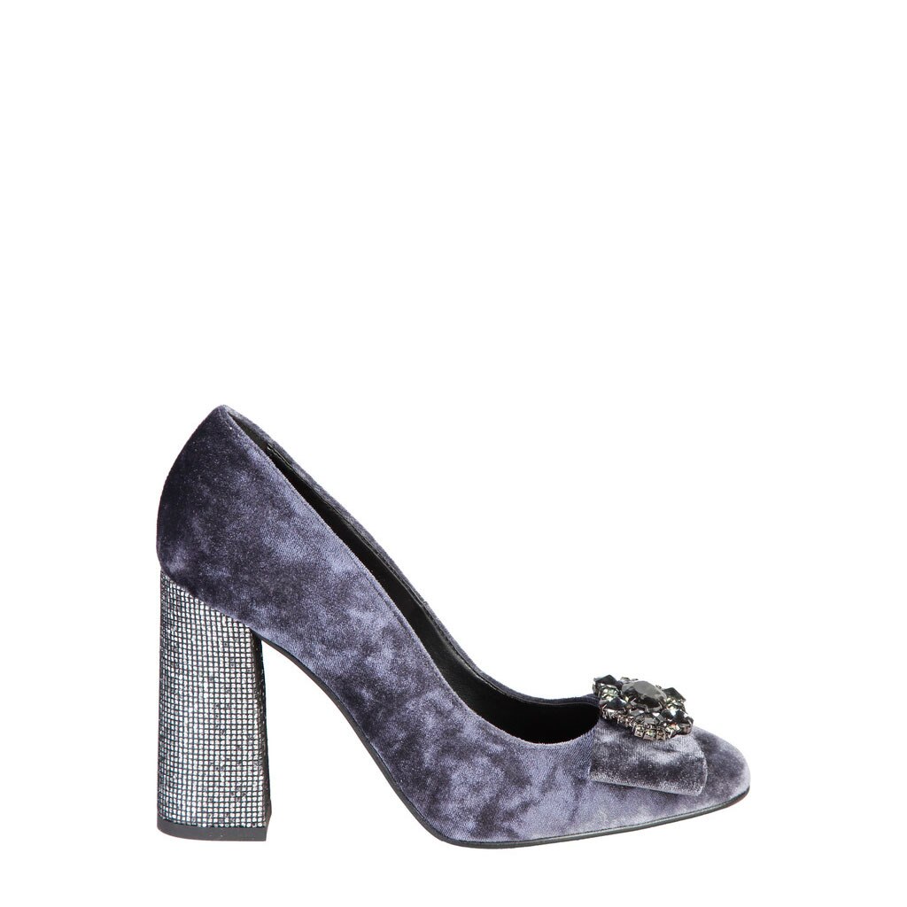 Pantofi Chris Fontana 2.0 din matreial textil si cu brosa aplicata, Gri, 39