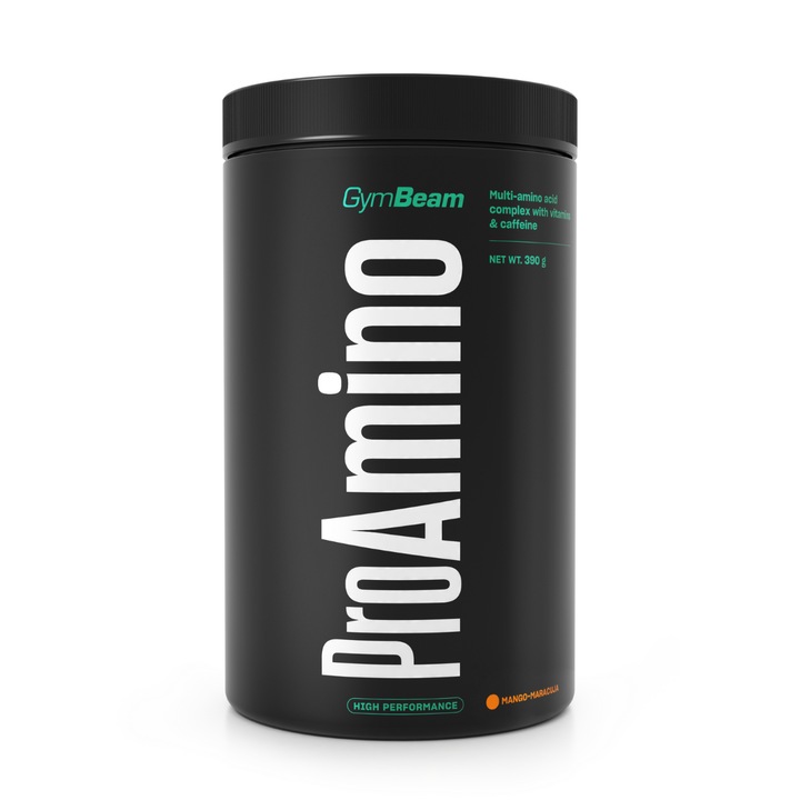 Aminoacizi ProAMINO pudra, GymBeam, 390 g, mango maracuja