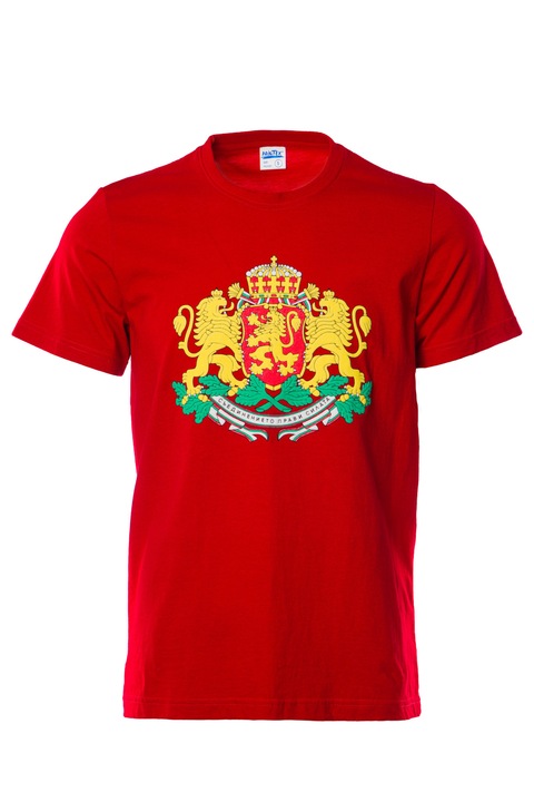 Férfi póló Printex, Bulgária, Emblem, piros