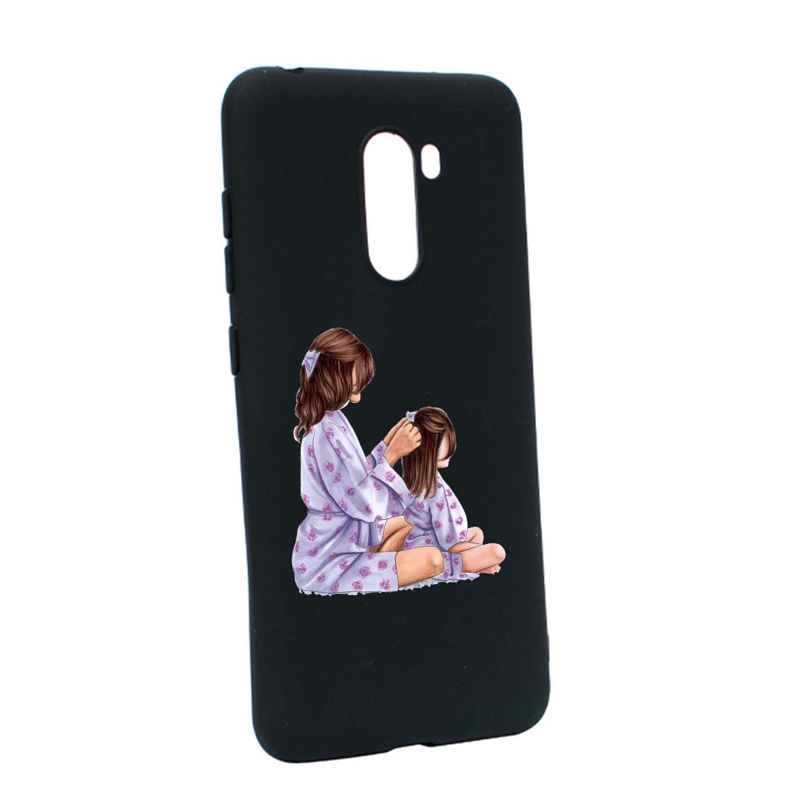 Husa de protectie Mommy's Girl, pentru Xiaomi PocoPhone F1, rezistenta la uzura, anti-alunecare, din silicon Premium, B553