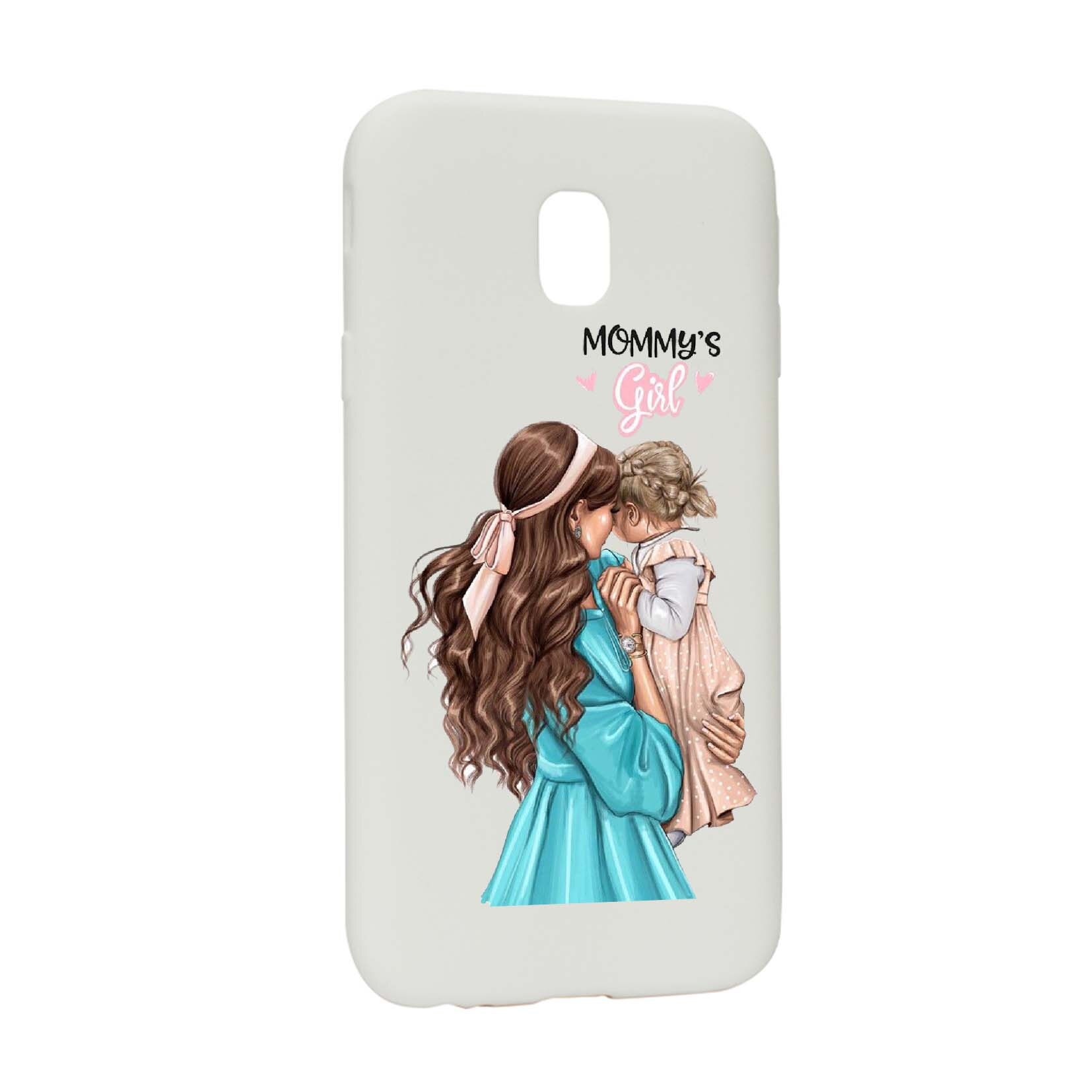 Husa de protectie Mommy's Girl, pentru Samsung Galaxy J3 2018, rezistenta la uzura, anti-alunecare, din silicon Premium, W555
