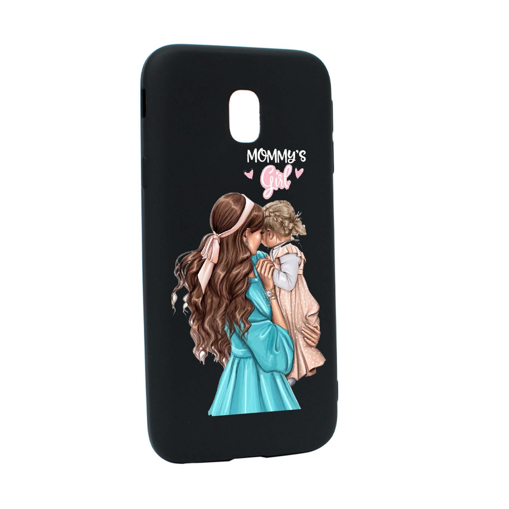 Husa de protectie Mommy's Girl, pentru Samsung Galaxy J7 2017, rezistenta la uzura, anti-alunecare, din silicon Premium, B555