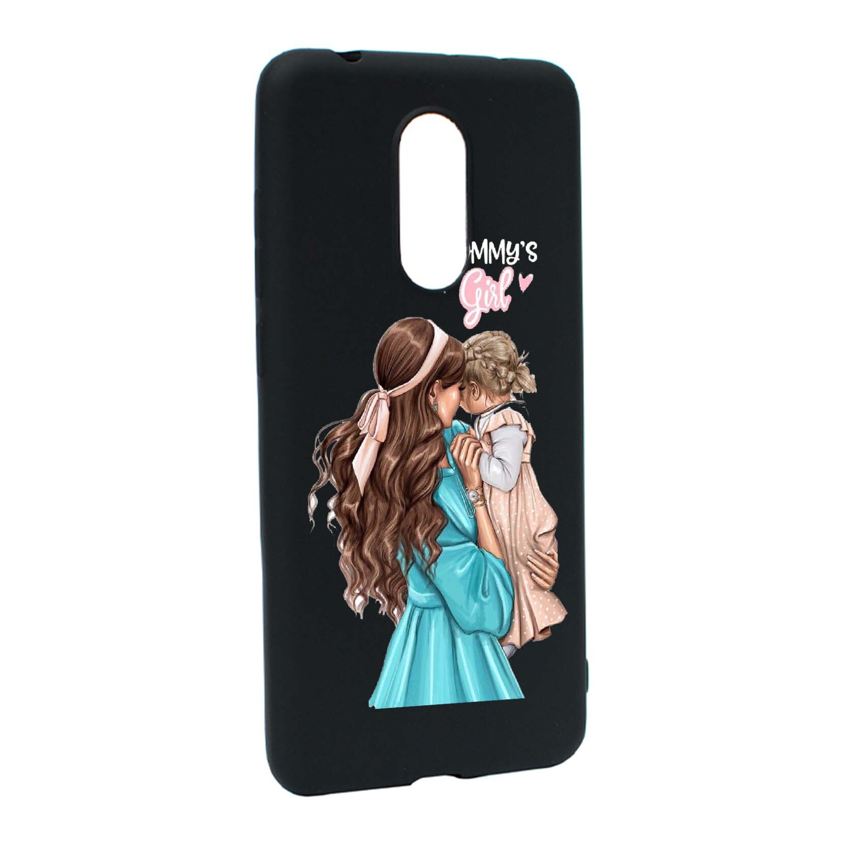 Husa de protectie Mommy's Girl, pentru Xiaomi Redmi 5, rezistenta la uzura, anti-alunecare, din silicon Premium, B555