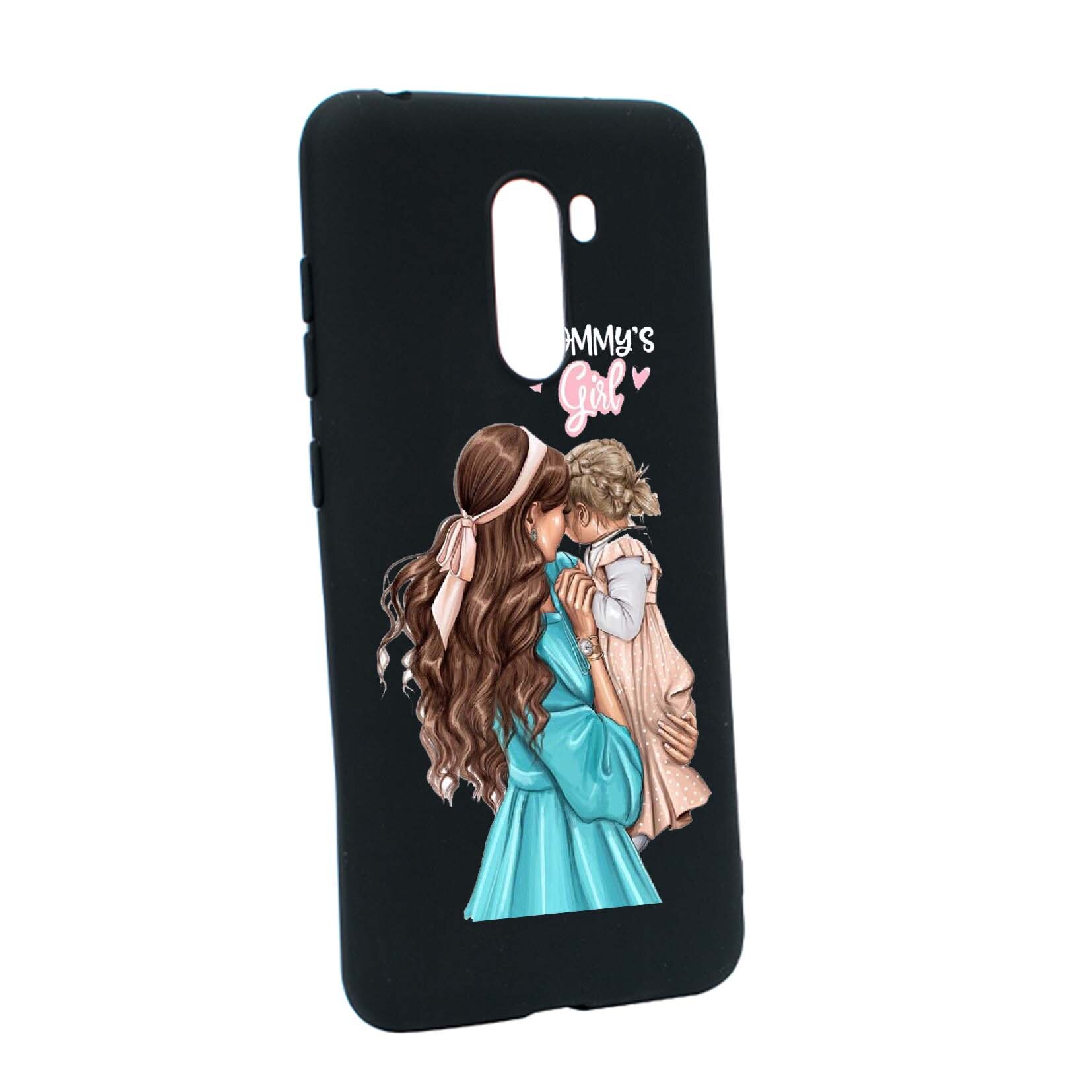 Husa de protectie Mommy's Girl, pentru Xiaomi PocoPhone F1, rezistenta la uzura, anti-alunecare, din silicon Premium, B555