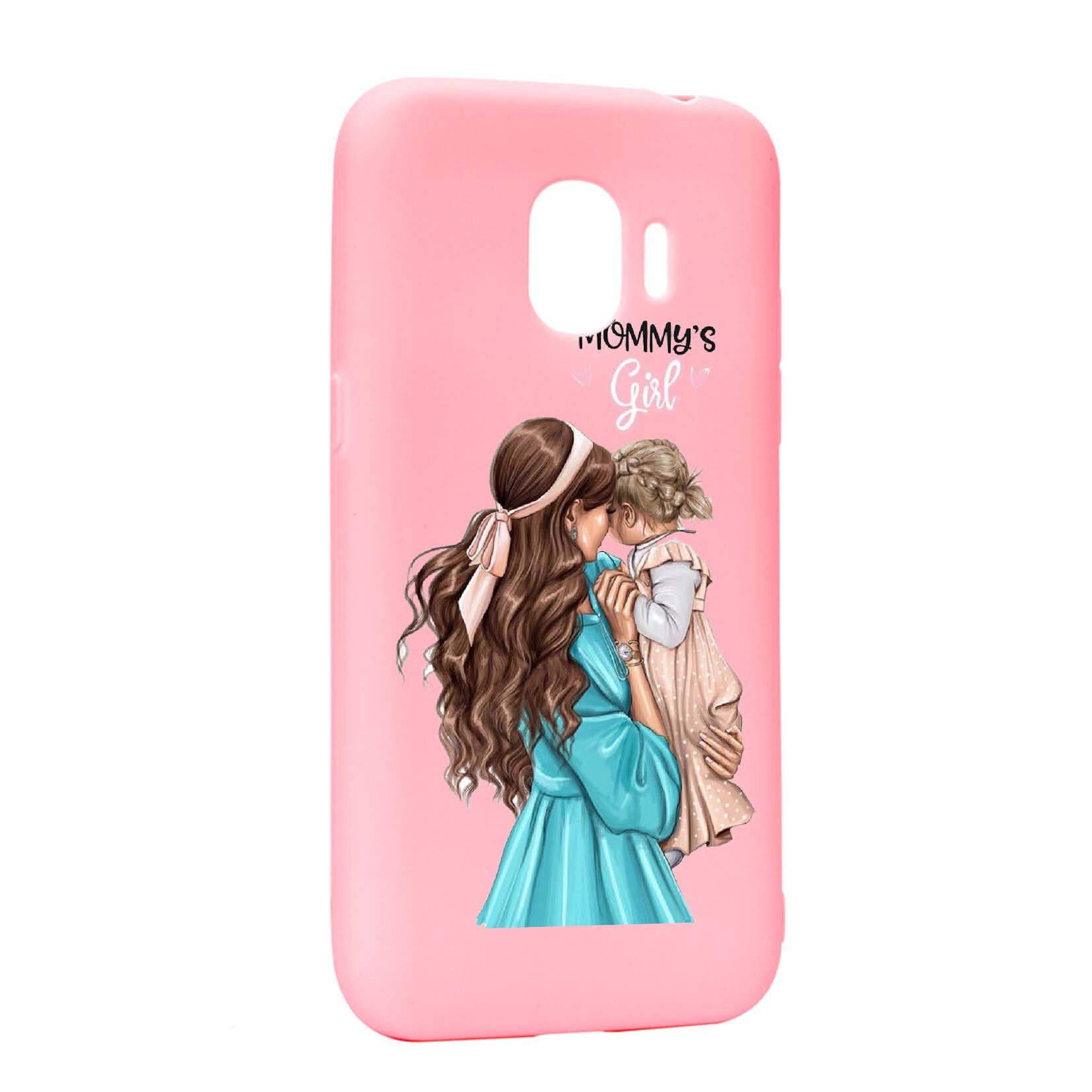 Husa de protectie Mommy's Girl, pentru Samsung Galaxy J4 2018, rezistenta la uzura, anti-alunecare, din silicon Premium, P555