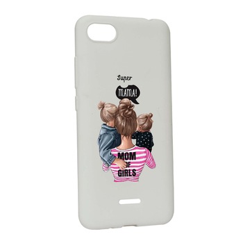 Husa de protectie Super Mama, pentru Xiaomi Redmi 6A, rezistenta la uzura, anti-alunecare, din silicon Premium, W556 Husa de protectie Super Mama, pentru Xiaomi Redmi 6A, rezistenta la uzura, anti-alunecare, din silicon Premium, W556