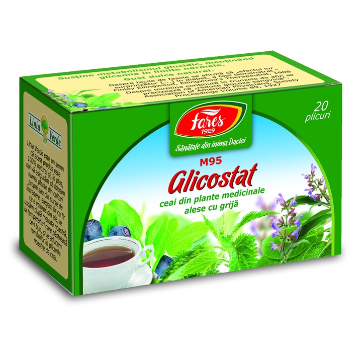 Чай Glicostat, 20 сашета