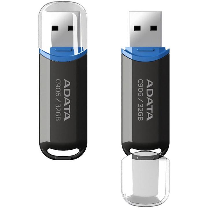 Memorie USB ADATA C906, 32GB, USB 2.0, Negru