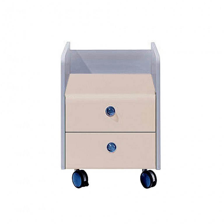 Comoda mobila Capslock CC 6/5, Genarom, Gri/ Bej, 61,5 x 45,5 x 48cm