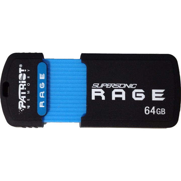 Patriot USB Flash Drive, 64GB, Supersonic Rage, USB 3.0