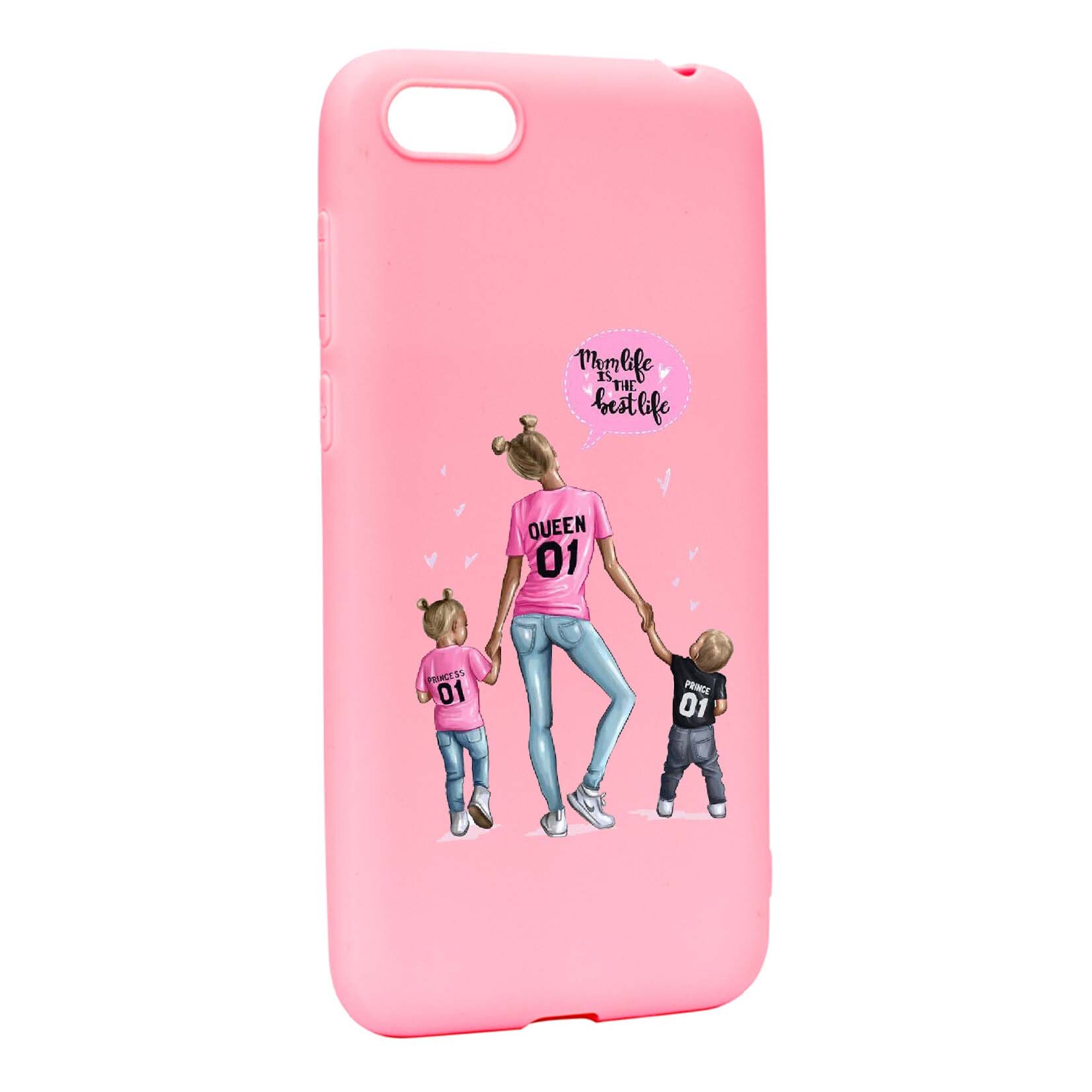 Husa de protectie Mom Life, pentru Apple iPhone 6 / 6S, rezistenta la uzura, anti-alunecare, din silicon Premium, P557