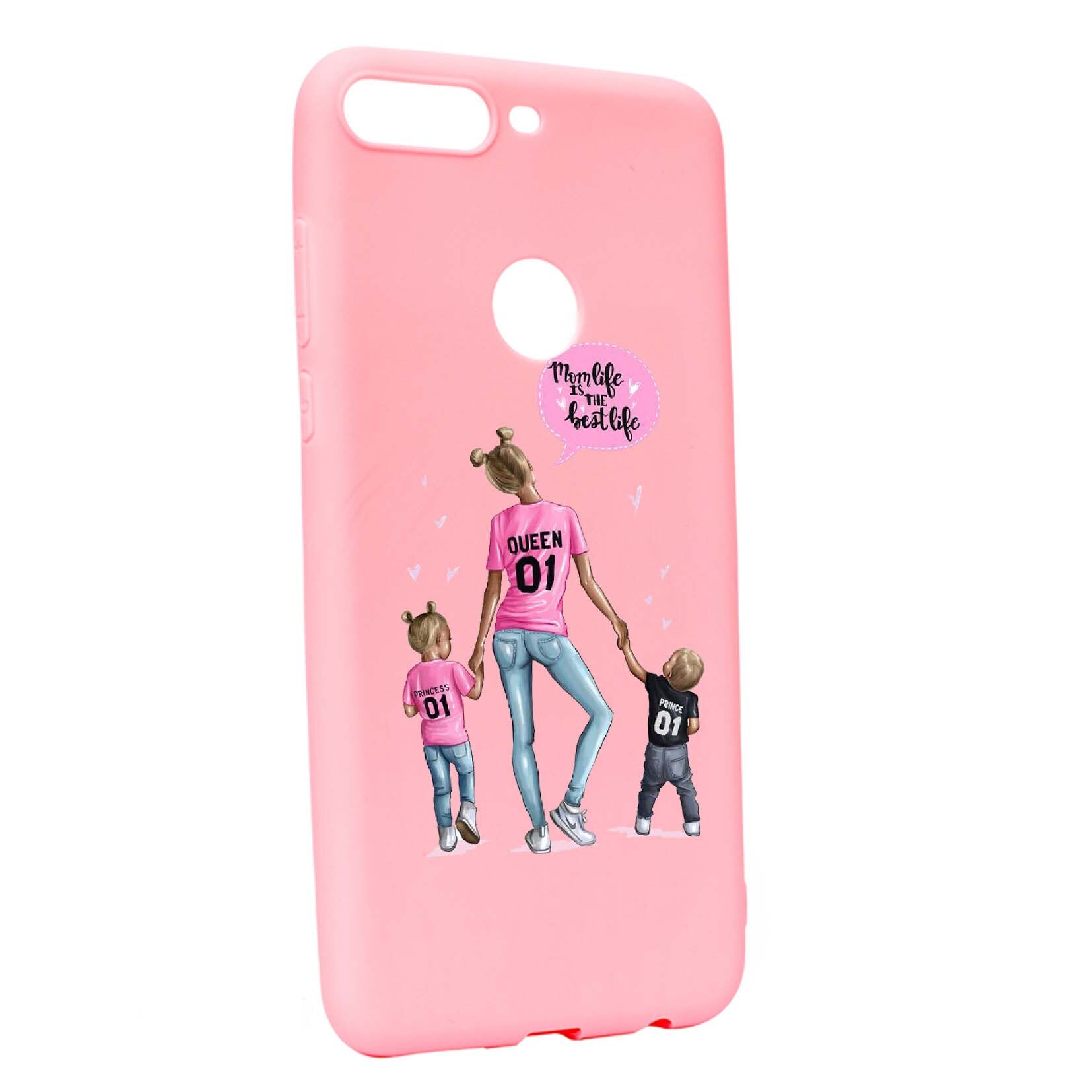 Husa de protectie Mom Life, pentru OnePlus 5T, rezistenta la uzura, anti-alunecare, din silicon Premium, P557