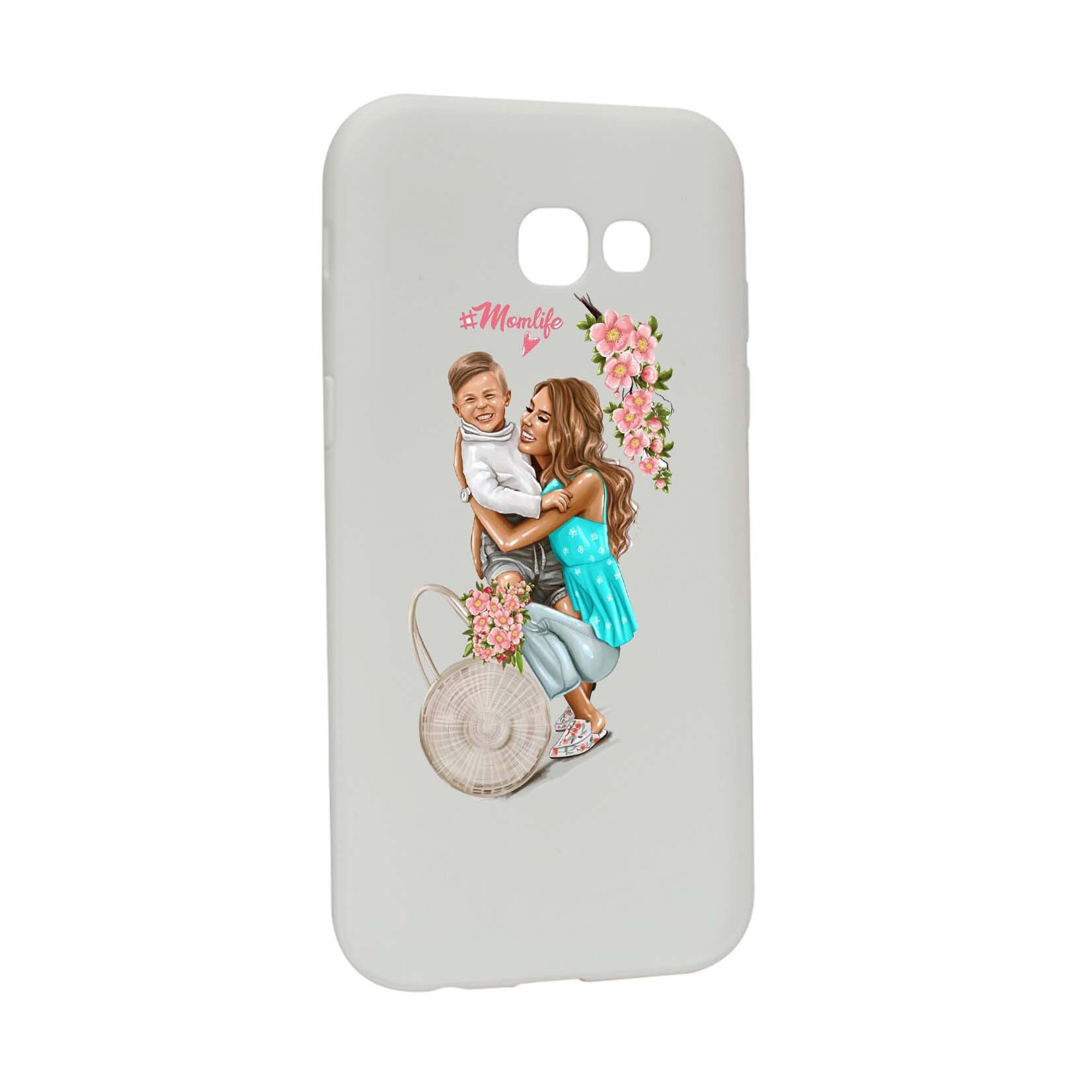 Husa de protectie Mom Life, pentru Samsung Galaxy A3 2017, rezistenta la uzura, anti-alunecare, din silicon Premium, W559