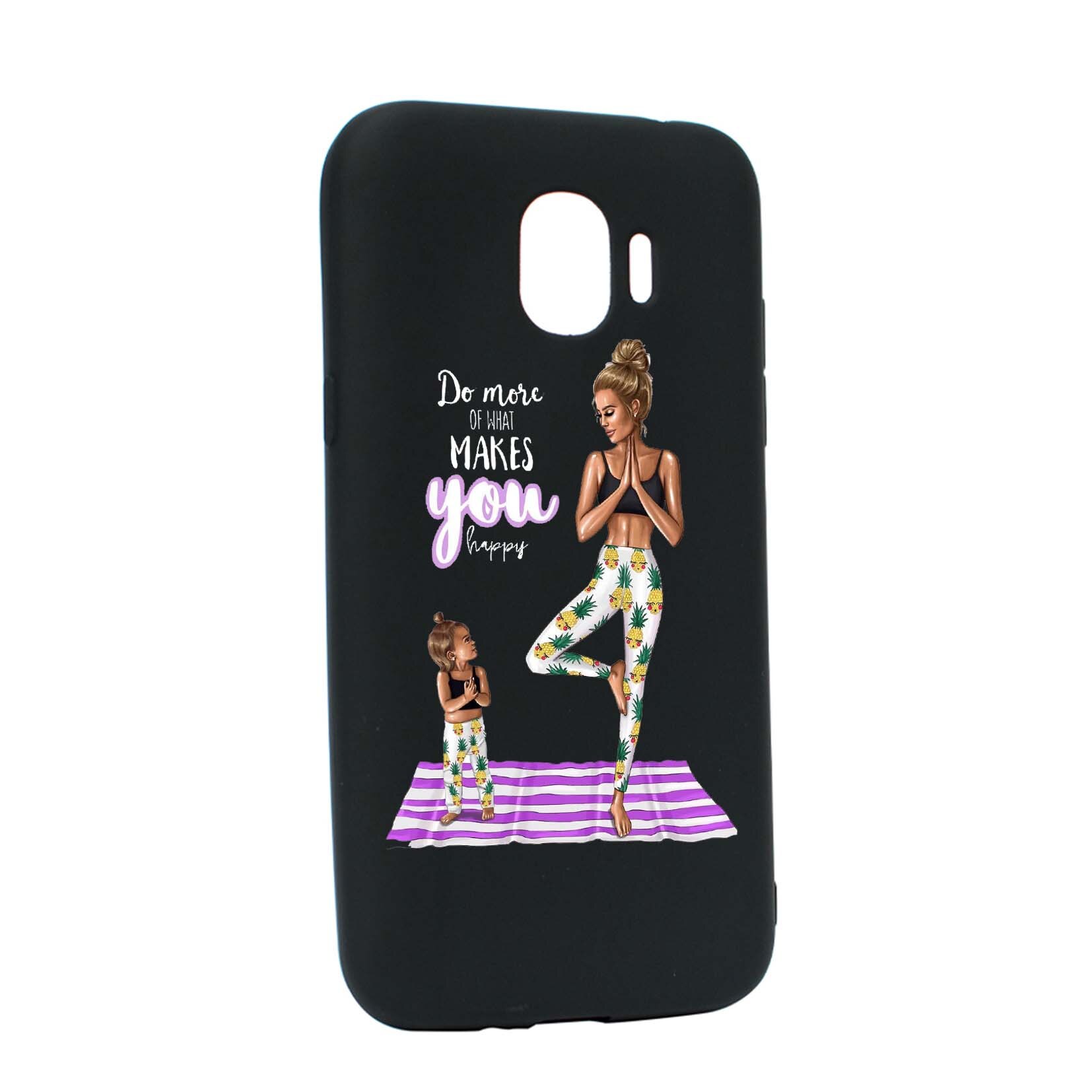 Husa de protectie Girl Mom, pentru Samsung Galaxy J2 Pro 2018 / J2 2018 / Grand Prime Pro, rezistenta la uzura, anti-alunecare, din silicon Premium, B560