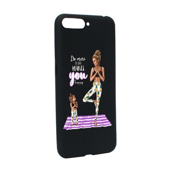 Husa de protectie Girl Mom, pentru Huawei Y6 2018 / Y6 Prime 2018, rezistenta la uzura, anti-alunecare, din silicon Premium, B560 Husa de protectie Girl Mom, pentru Huawei Y6 2018 / Y6 Prime 2018, rezistenta la uzura, anti-alunecare, din silicon Premium, B560