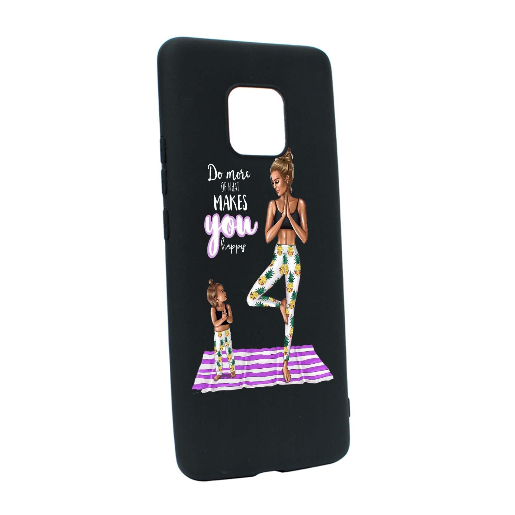 Husa de protectie Girl Mom, pentru Huawei Mate 20 Pro, rezistenta la uzura, anti-alunecare, din silicon Premium, B560