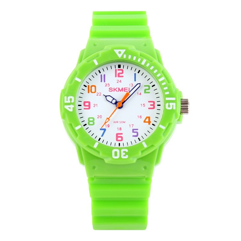 Ceas pentru copii SKMEI Versicolored, Verde