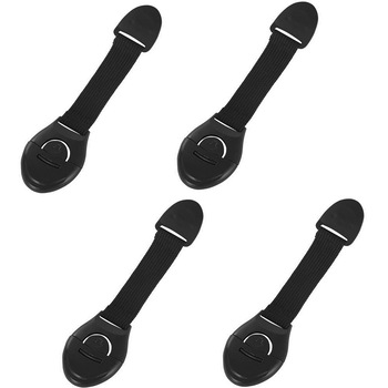 Set 4 protectii pentru usi de dulap, LRTM, negru Set 4 protectii pentru usi de dulap, LRTM, negru