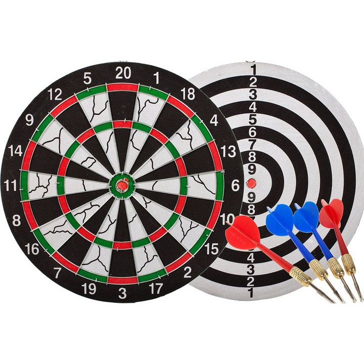 Tabla de dart + 4 sageti, Malplay 100244