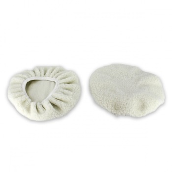 Set 2 bucati. husa polish lana, 18 cm, culoare alb Set 2 bucati. husa polish lana, 18 cm, culoare alb