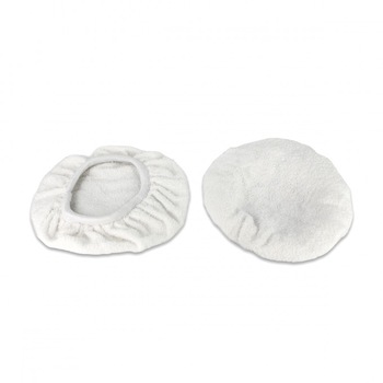 Set 2 bucati, husa polis microfibra, 18 cm, alb Set 2 bucati, husa polis microfibra, 18 cm, alb