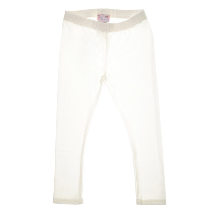 Colanti, Chicco, din bumbac, pentru fete, de culoare alba