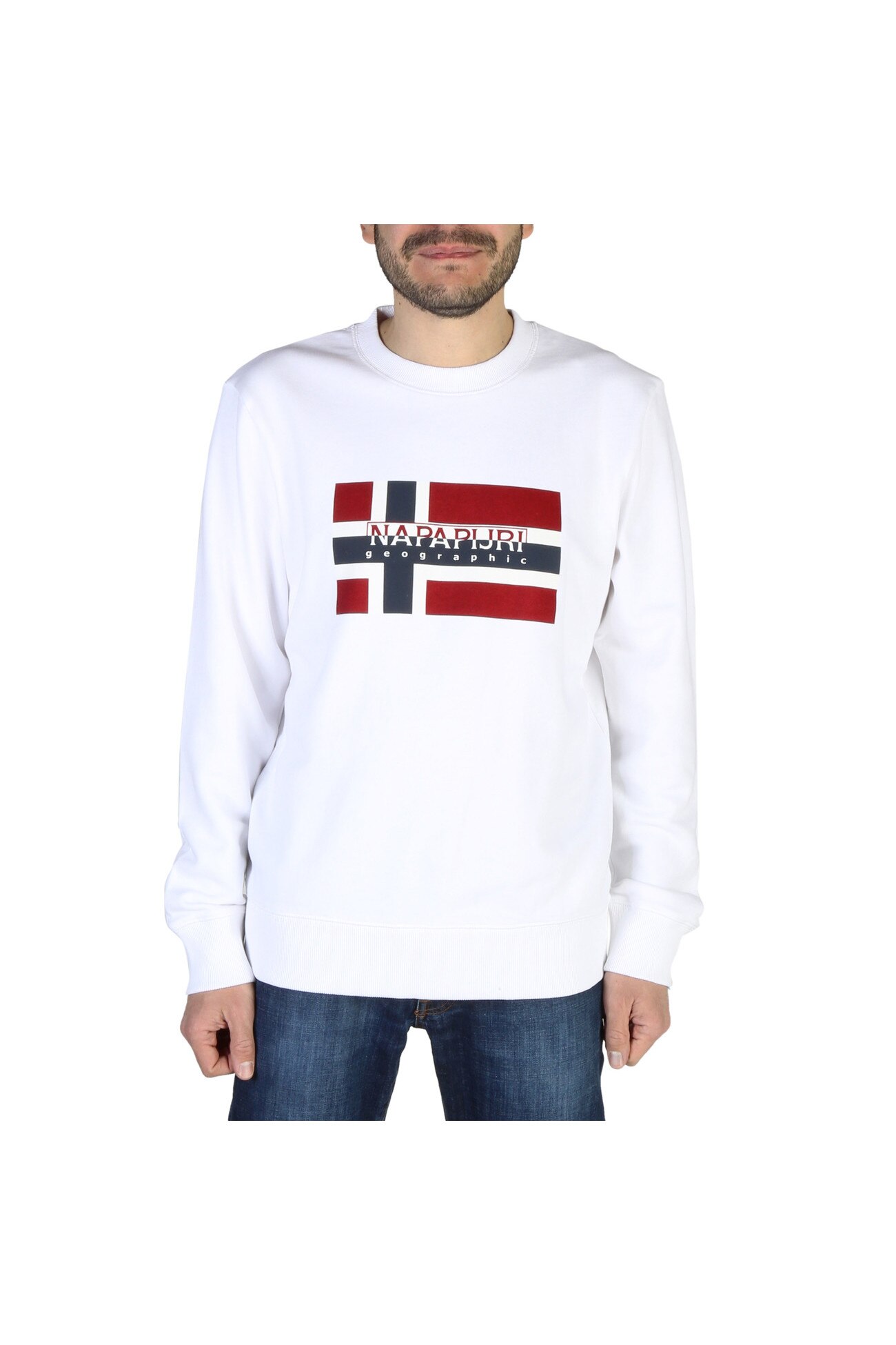 Hanorac barbati Napapijri model BOVICOC_NP0A4E1V, Alb