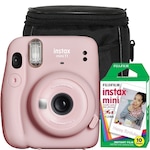 Комплект Цифров фотоапарат Fujifilm Instax mini 11, Blush Pink + филм 1x10+Чанта