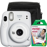 set camera foto instant fujifilm instax mini 11 ice white cu 10 filme si husa imagen 25_0_
0
