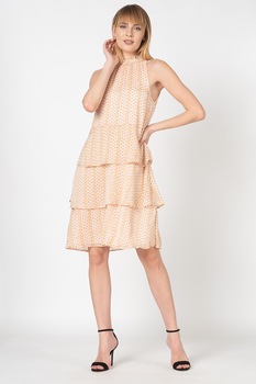 Vila, Rochie cu aspect stratificat Maraja, Roz pastel/Galben Vila, Rochie cu aspect stratificat Maraja, Roz pastel/Galben