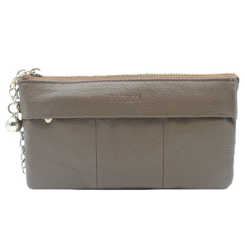 Portofel din piele pentru dama Hassion 5025M, Maro