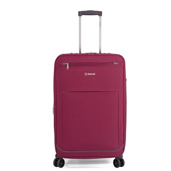 Troler Cabina, Extensibil, Poliester, 4 Roti Duble, Benzi, BZ 5561 - 55 cm, Grena Troler Cabina, Extensibil, Poliester, 4 Roti Duble, Benzi, BZ 5561 - 55 cm, Grena