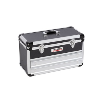 Geanta aluminiu pentru scule, KREATOR, sertare 52.3 x 24 x 30.5 cm Geanta aluminiu pentru scule, KREATOR, sertare 52.3 x 24 x 30.5 cm