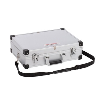 Geanta aluminiu pentru scule, KREATOR, 42 x 30 x 12.5 cm, gri Geanta aluminiu pentru scule, KREATOR, 42 x 30 x 12.5 cm, gri