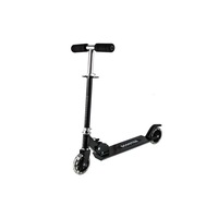 Trotineta Pliabila Cu Roti LED, Ghidon Reglabil, Neagra