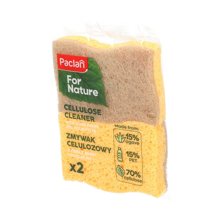 Paclan for Nature agave celulóz szivacs 2 db (85%természetes anyag 15% újrahasznosított PET)