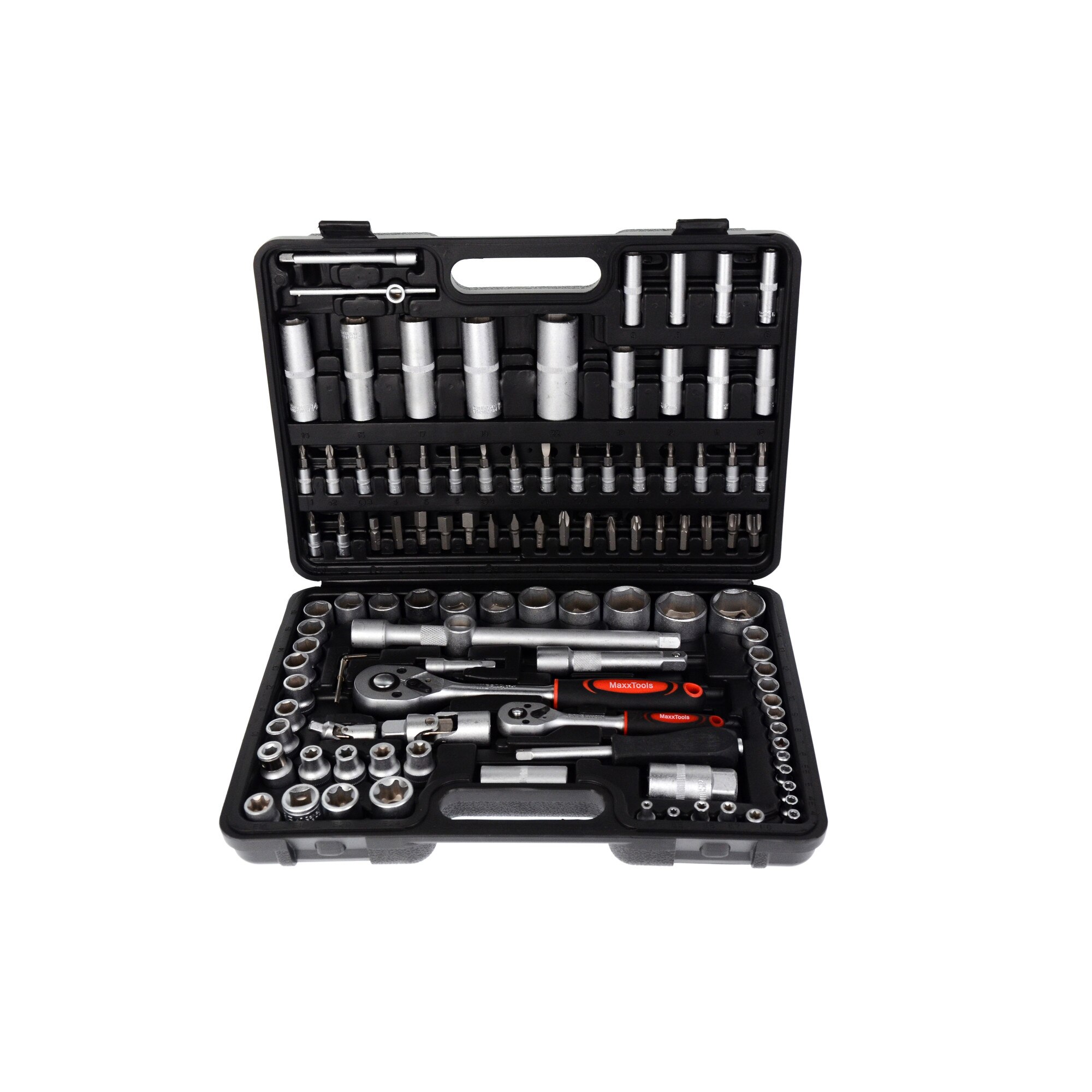 Trusa profesionala de tubulare Chrom Vanadium, 108 piese MAXX TOOLS