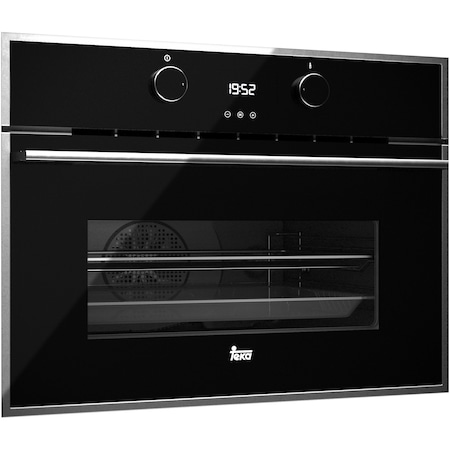 Cuptor incorporabil TEKA HLC 844 C, Electric, 40 L, HydroClean, Touch control, Grill, Inox/Sticla neagra