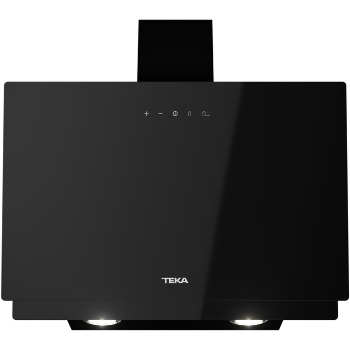 Декоративен абсорбатор за вграждане TEKA DVN 64030 BK, Мощност на абсорбция 460 м3/ч, Touch control, 60 см, Черно стъкло