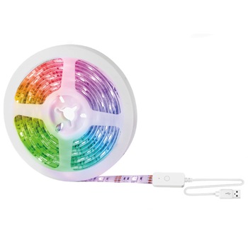 Banda LED Smart WiFi RGB, alimentare USB, 2.8 metri, Smart Life APP Banda LED Smart WiFi RGB, alimentare USB, 2.8 metri, Smart Life APP