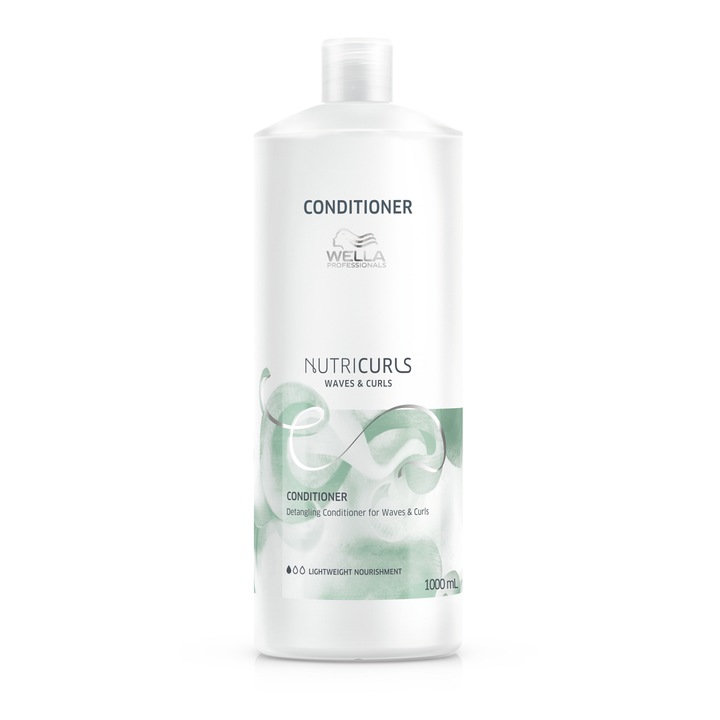 Wella Professionals Nutricurls Waves hajbalzsam, a hullámos hajért, 1000 ml