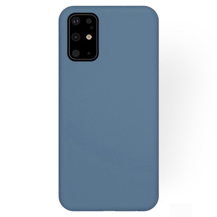 Puha szilikon tok Samsung Galaxy S20 Plus készülékhez, rugalmas és ultravékony szilikonból, szürke kék