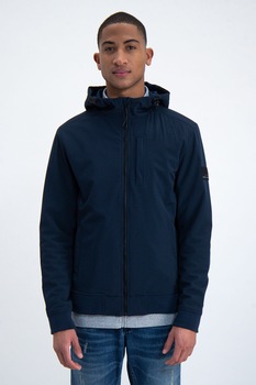 Garcia, Jacheta cu fermoar si gluga, Bleumarin, S Garcia, Jacheta cu fermoar si gluga, Bleumarin, S