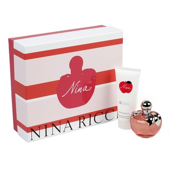 Set Nina Ricci, Nina, Femei: Apa de Toaleta, 80 ml + Lotiune de corp, 100 ml Set Nina Ricci, Nina, Femei: Apa de Toaleta, 80 ml + Lotiune de corp, 100 ml