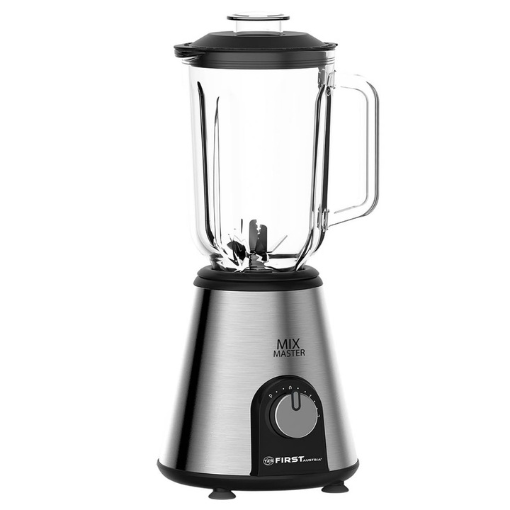 Blender multifunctional, 6 in 1, 1200W, 220-240V, 800ml, usor de curatat si demontat, fara BPA, ergonomic, negru